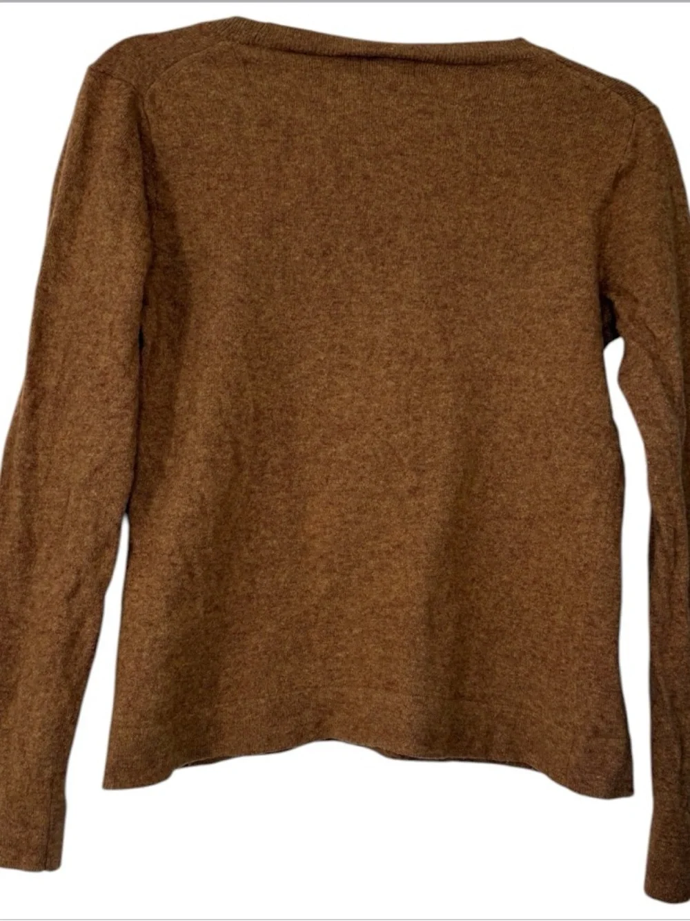 J. Crew Wool Blend‎ Brown Teddie Crewneck Sweater